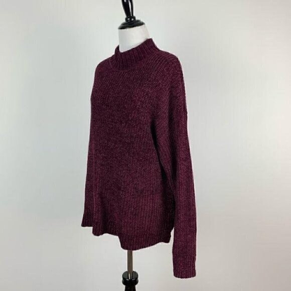 Time and tru sweater size XL 16-18 mock Chinchilla - Picture 6 of 8
